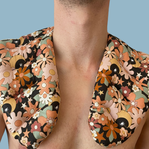 Shoulder and Chest Soothing Heat-Pad, Everyday Freedom collection in Patterned Cottons