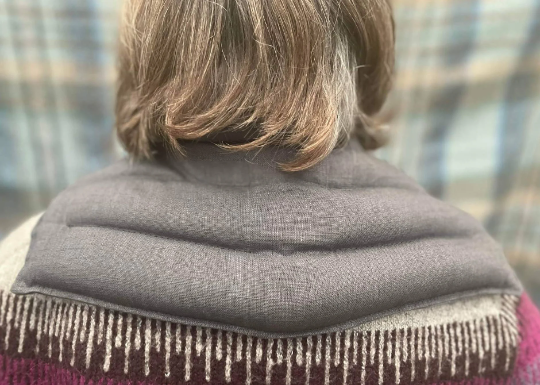 Selki Shoulder Pack - ECO Enzyme Dyed Linen Linseed Filled Over the Shoulder Hot/Cold Pack