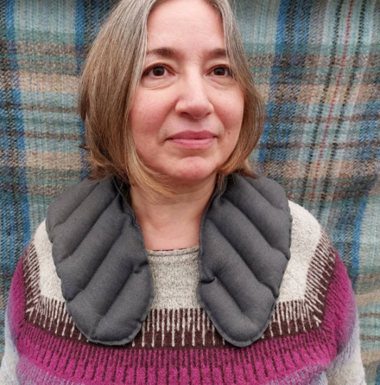 Selki Shoulder Pack - ECO Enzyme Dyed Linen Linseed Filled Over the Shoulder Hot/Cold Pack