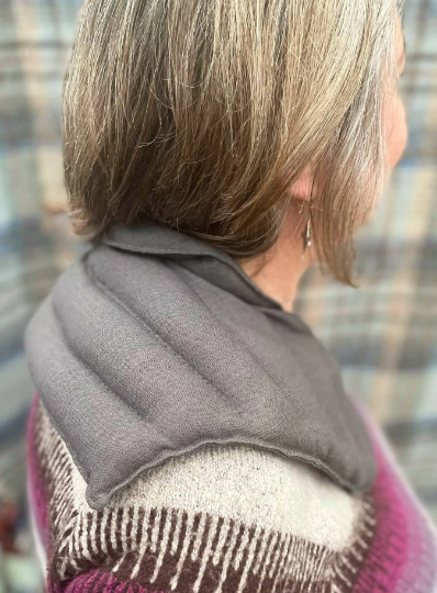 Selki Shoulder Pack - ECO Enzyme Dyed Linen Linseed Filled Over the Shoulder Hot/Cold Pack