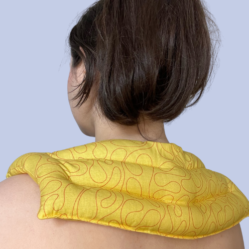 Shoulder and Chest Soothing Heat-Pad, Everyday Freedom collection in Patterned Cottons